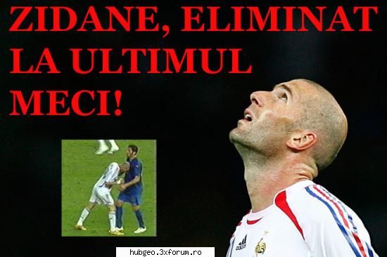 zinedine zidane ar fi avut mari şanse să fie desemnat cel mai bun al cupei mondiale. ÃŽn